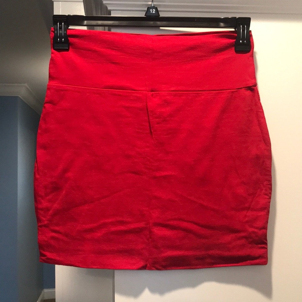 Red skirt